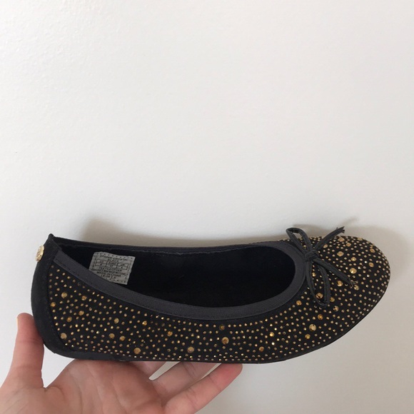 Black and gold Stuart Weitzman ballet flat - Picture 2 of 3